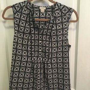 J.Crew button-down pleated shell/blouse